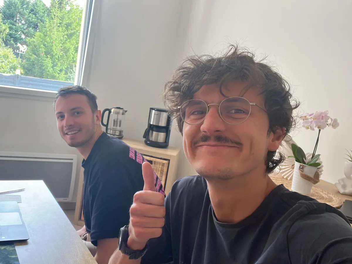 Etienne Douillard and Matthias Robert, co-founders of MeetMagnet, in Nantes